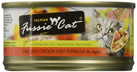 Fussie Cat Tuna With Chicken Liver Formula in Aspic 2.82oz