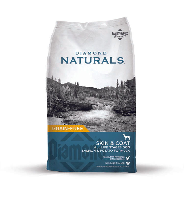 DIAMOND NATURALS 30 LB DOG SKIN & COAT SALMON & POTATO GF