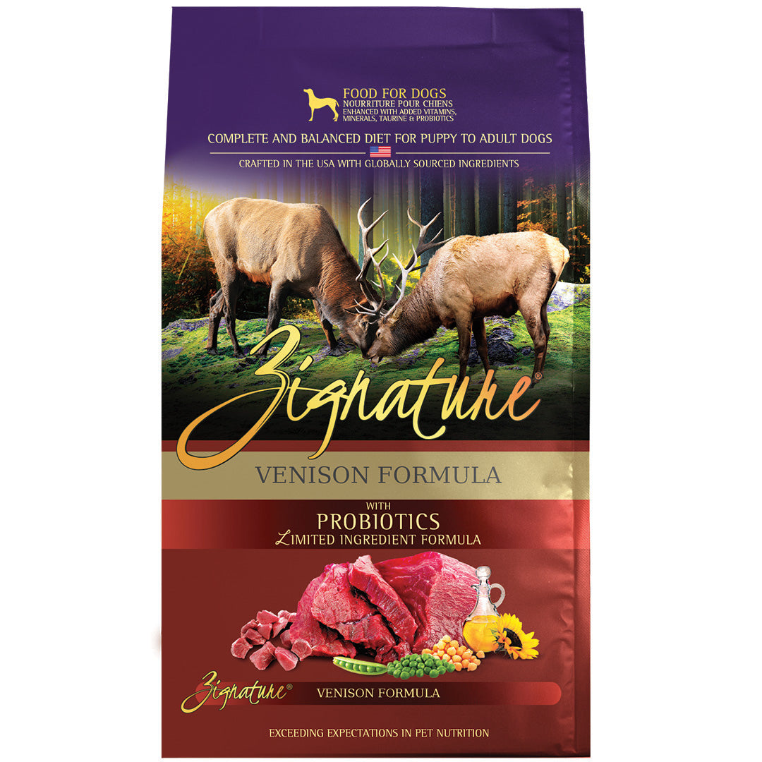 ZIGNATURE VENISON FORMULA DRY DOG FOOD (Special Order)