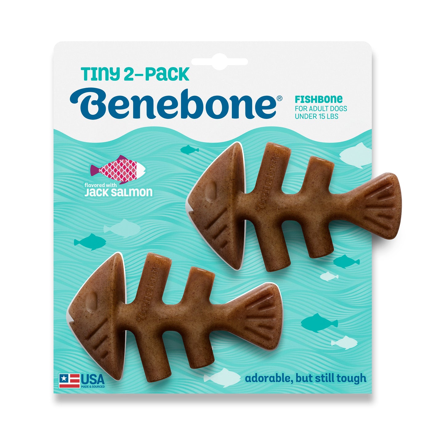 Benebone TINY DOG FISHBONE 2PK