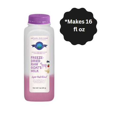 Shepherd Boy Farms , FREEZE DRIED GOAT MILK FOD DOGS AND CATS (SUPERFRUIT)