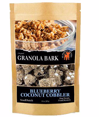 K9 GRANOLA BLUEBERRY COCONUT COBBLER GRANOLA BARK for Dogs 10oz