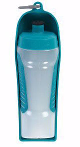 MESSY 16 OZ TRAVEL WATER BOTTLE W REMOVABLE BOWL TEAL 500ml
