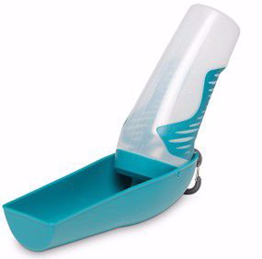 MESSY 16 OZ TRAVEL WATER BOTTLE W REMOVABLE BOWL TEAL 500ml