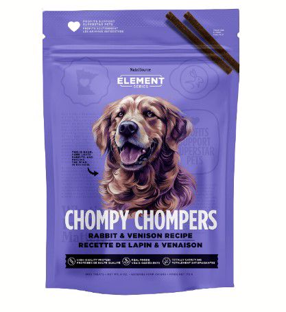 Chompy Chompers Rabbit & Venison Dog Treat 6oz