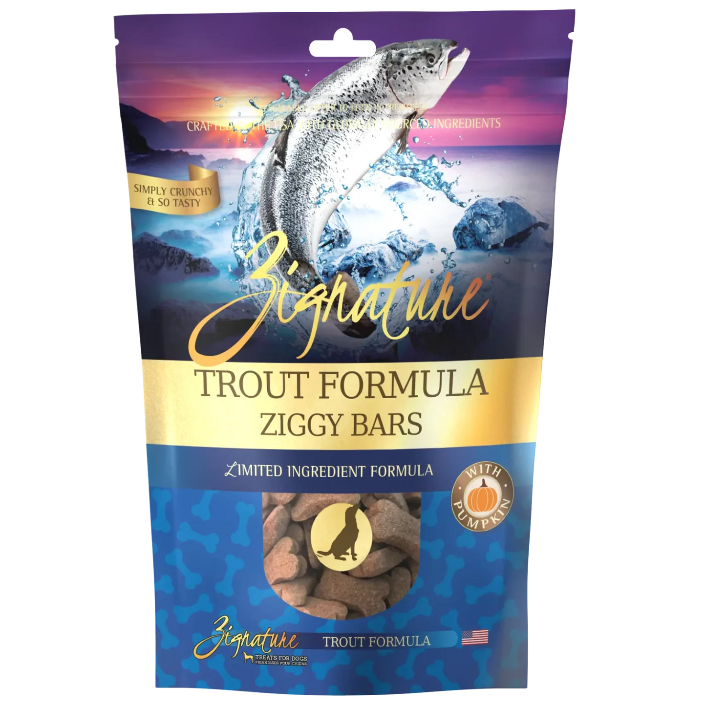 ZIGNATURE TROUT FORMULA BISCUIT TREATS FOR DOGS