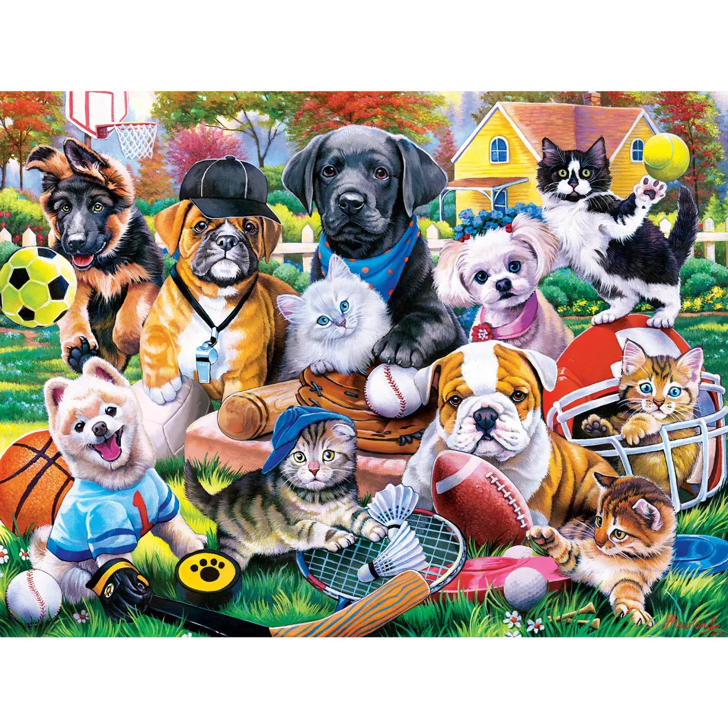 Playful Paws - Play It Again Sports 300 Piece Ez Grip Puzzle