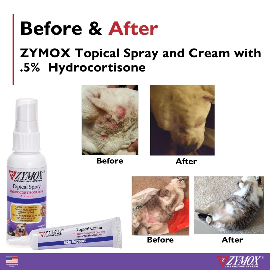 ZYMOX Topical Spray with 0.5% Hydrocortisone