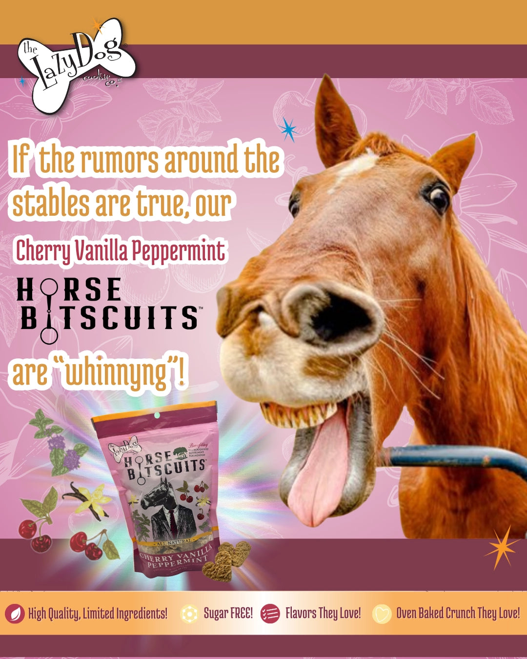 Horse Bitscuits™ Cherry Vanilla Peppermint
