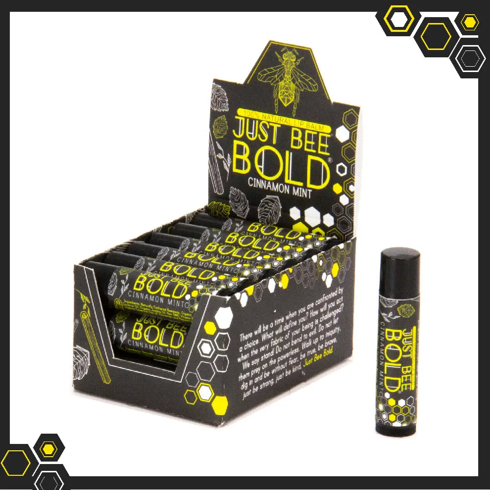 Just Bee Bold Cinnamon Mint Lip Balm