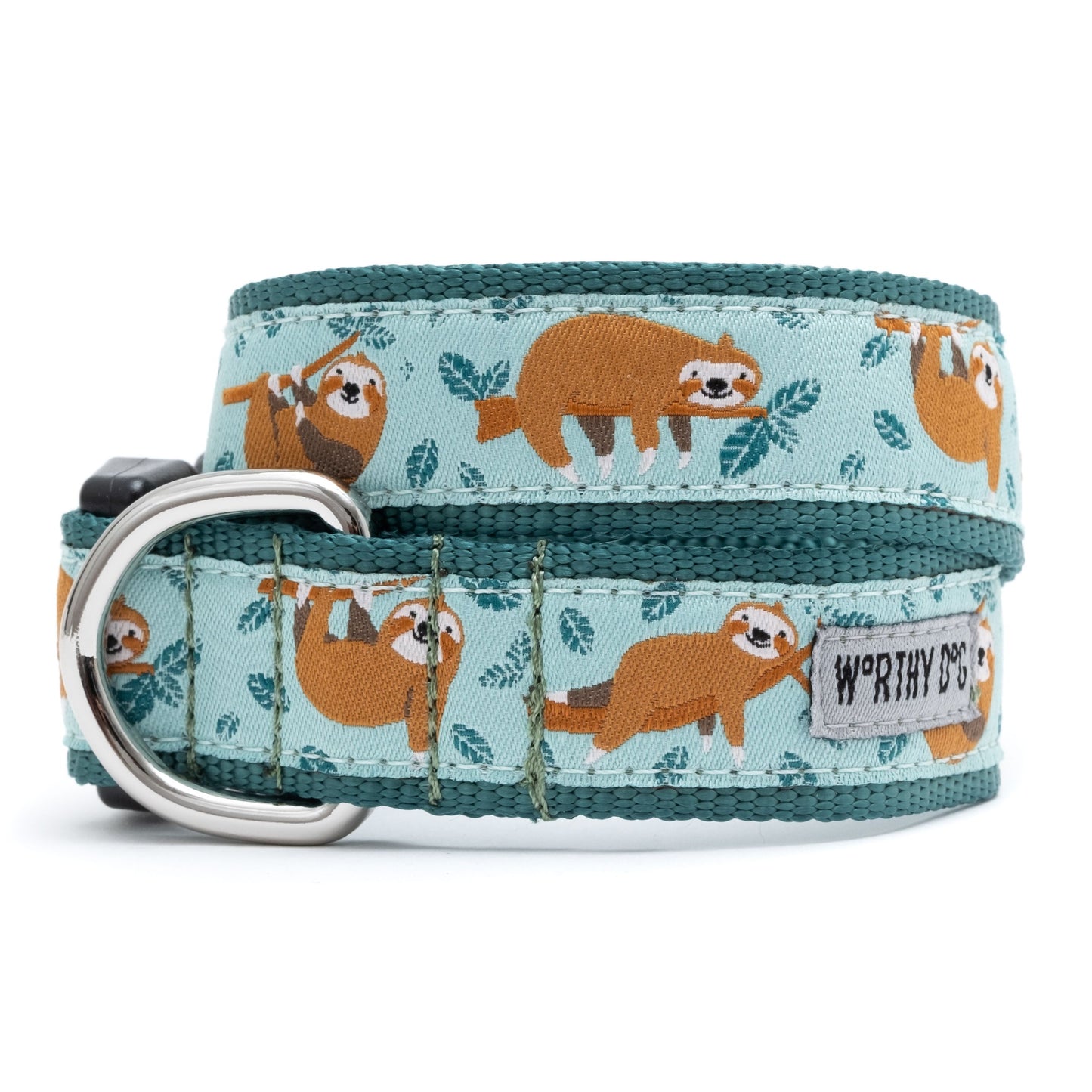 "Sloth" Dog Collar by The Worthy Dog