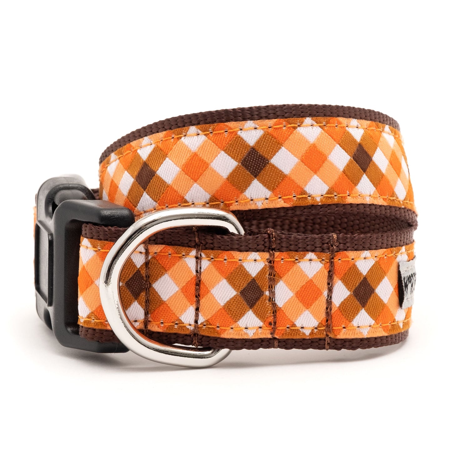"Fall Check" Dog Collar byThe Worthy Dog