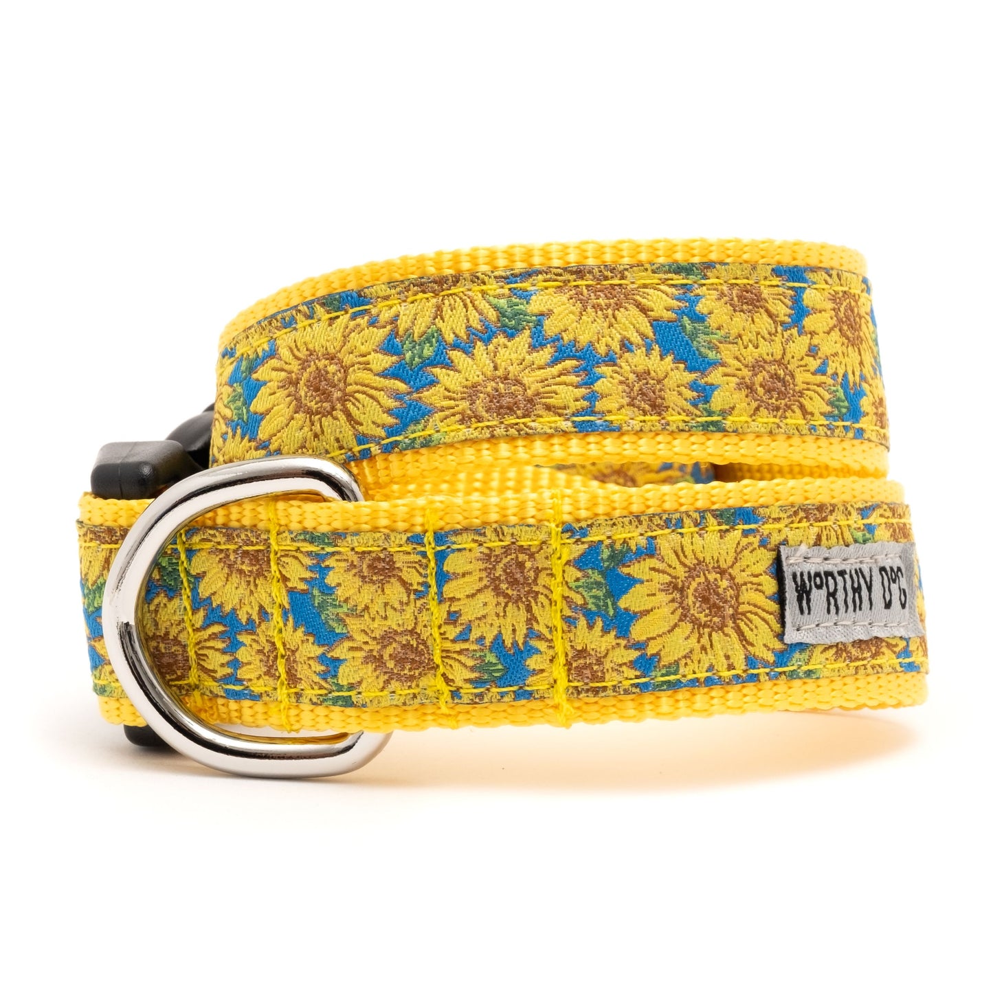 "Sunflowers" Dog Collar by The Worthy Dog