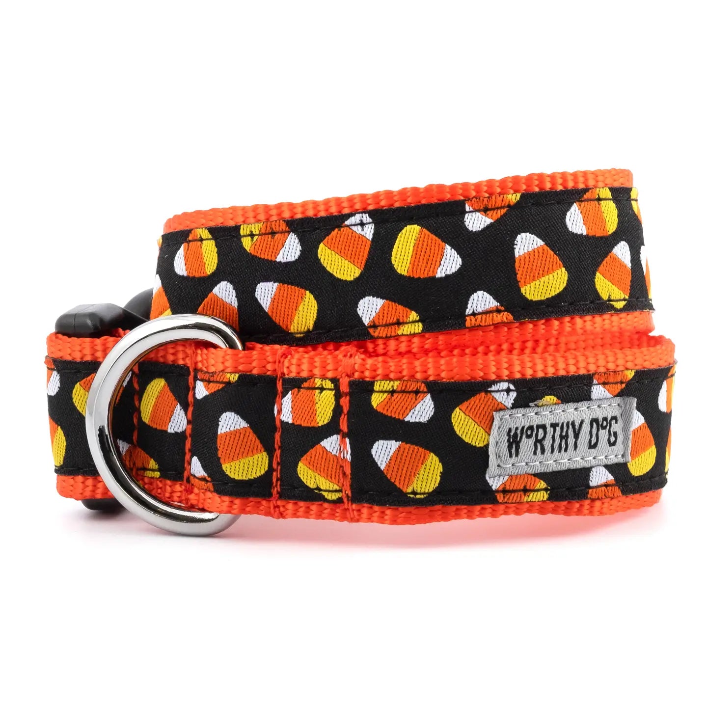 "Candy Corn" Dog Collar by The Worthy Dog