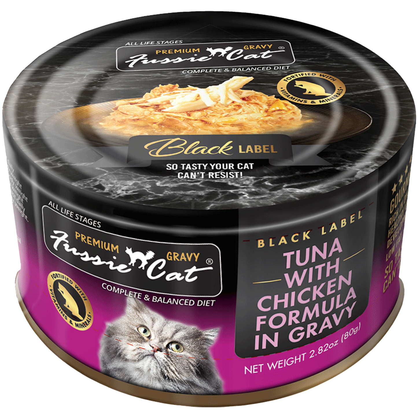 Fussie Cat Tuna with Chicken in Gravy 2.82oz
