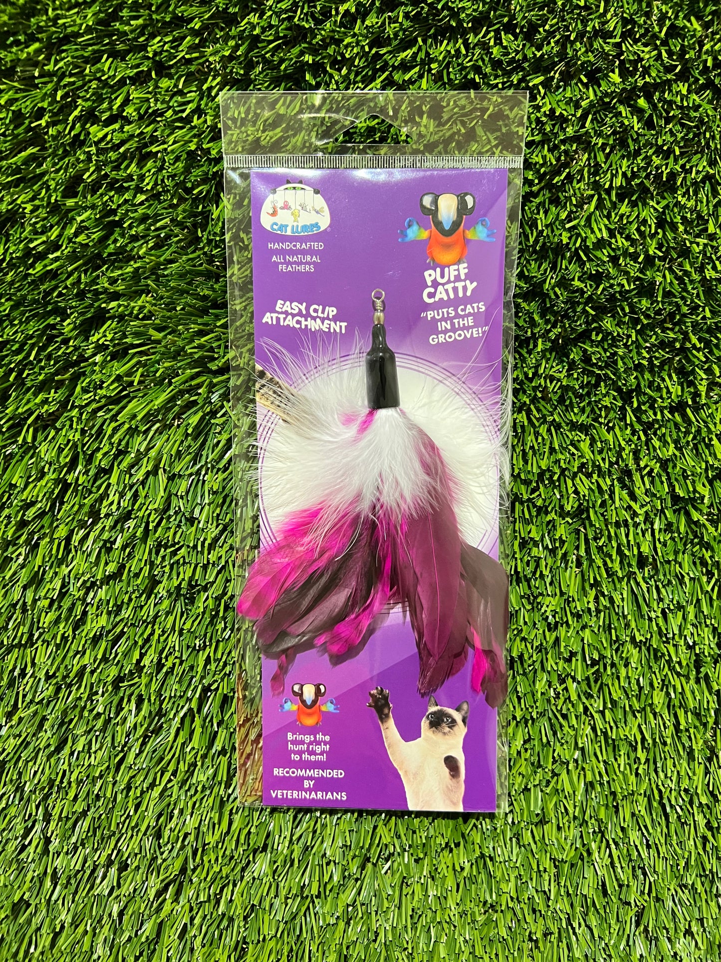 Cat Lures Feathers Puff Catty Attachment
