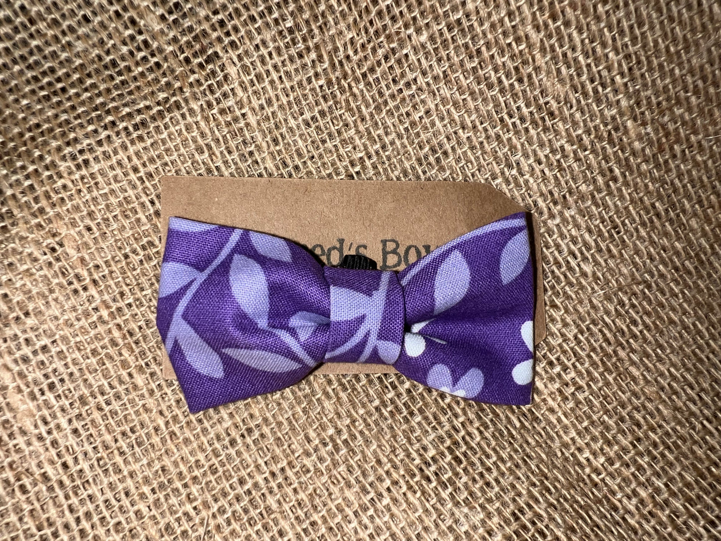 Alfred's Bow Tiny Purple Vine Flowers