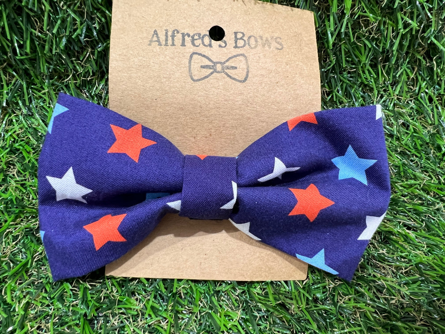 Alfred's Bows Red & Blue Stars Medium Bow