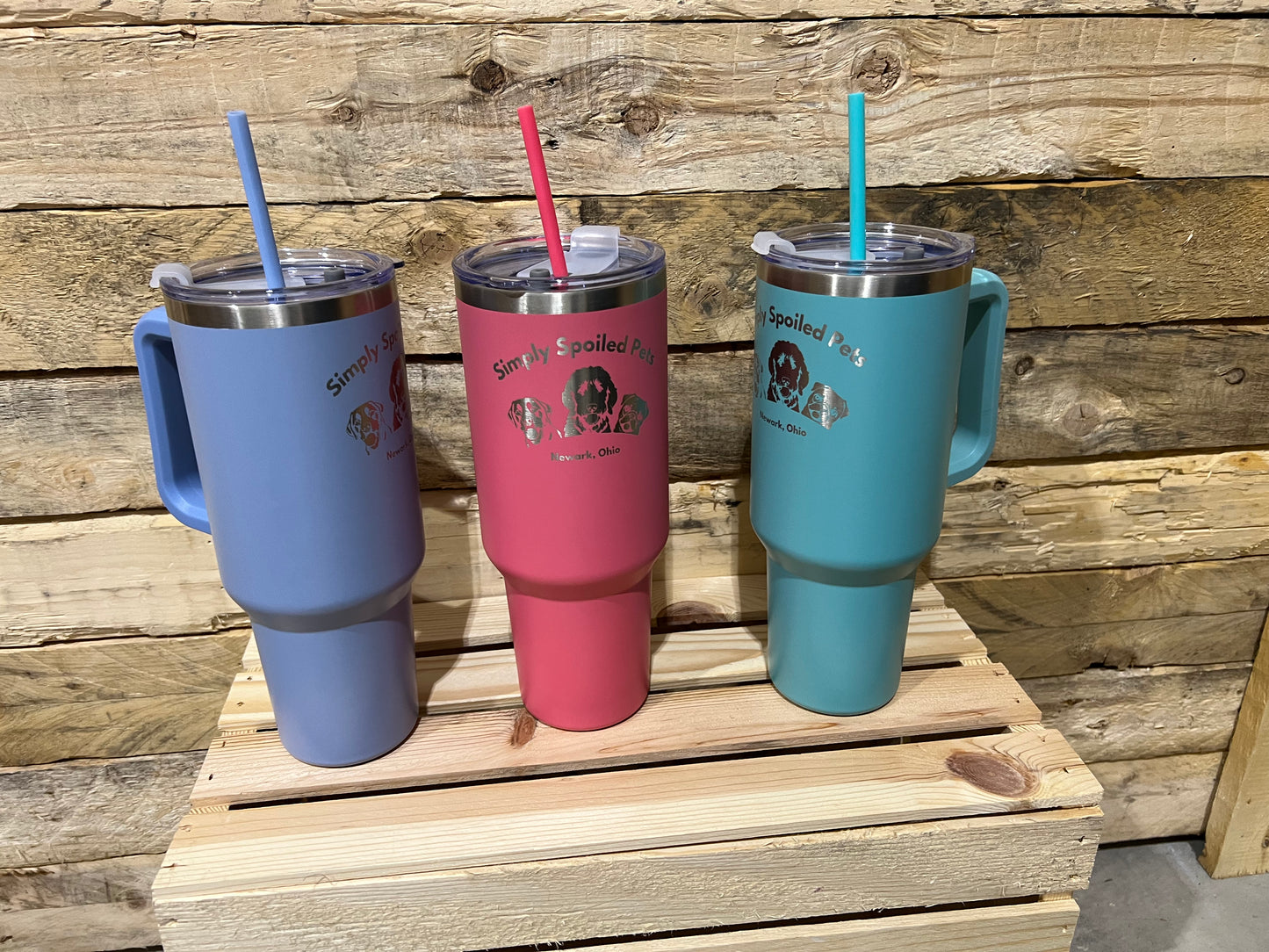 40oz SSP Logo Engraved Tumbler with Handle