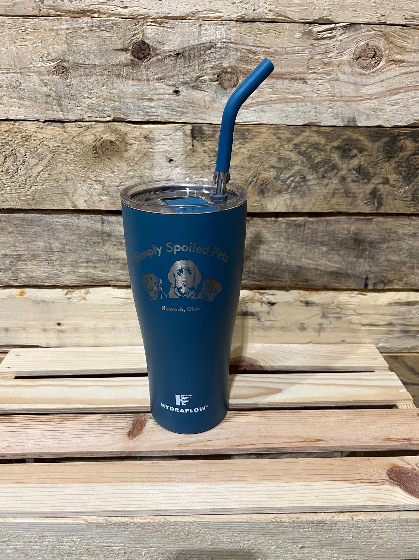 30oz SSP Logo Engraved Tumbler with Straw