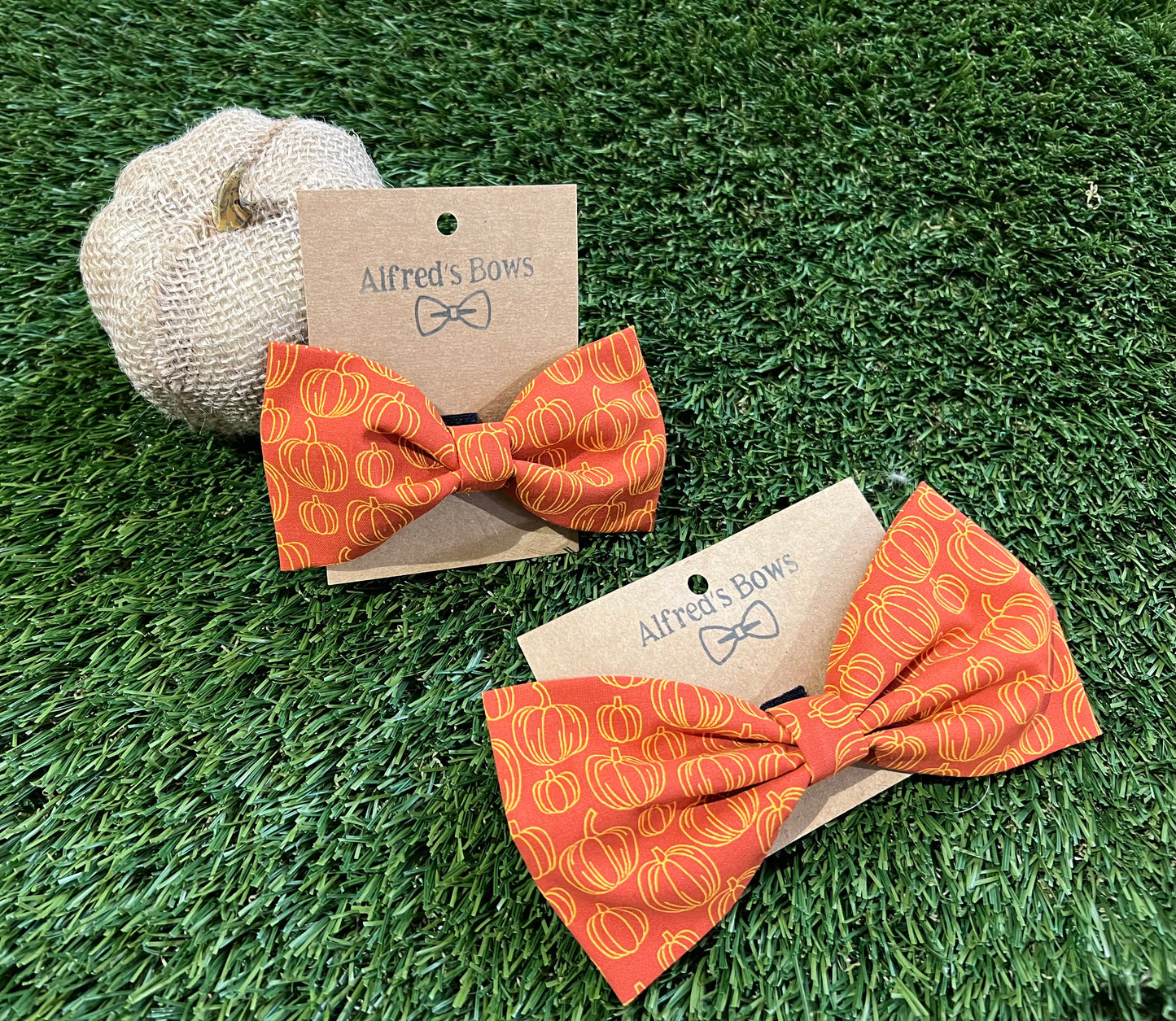 Alfred's Bows Orange Pumpkin Medium Bow