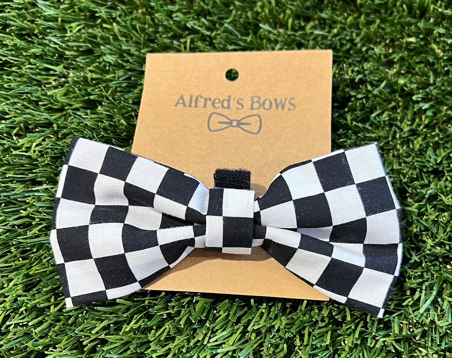 Alfred's Bows Checkered Flag Medium Bow