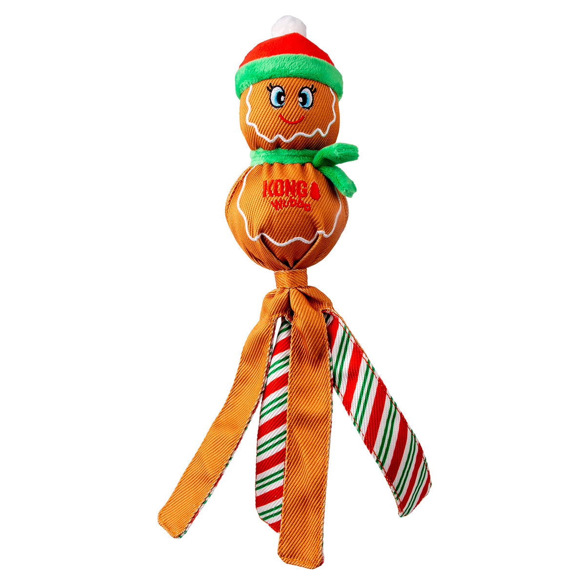 Kong® Holiday Wubba™ Gingerbread Man Dog Tug Toy Large