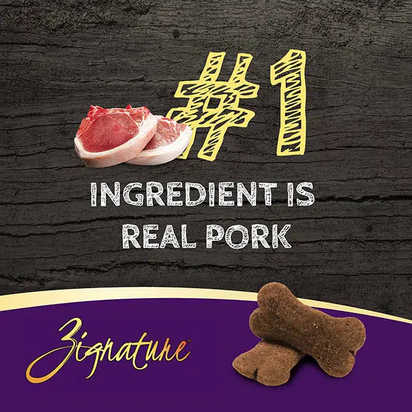 ZIGNATURE PORK FORMULA BISCUIT TREATS FOR DOGS