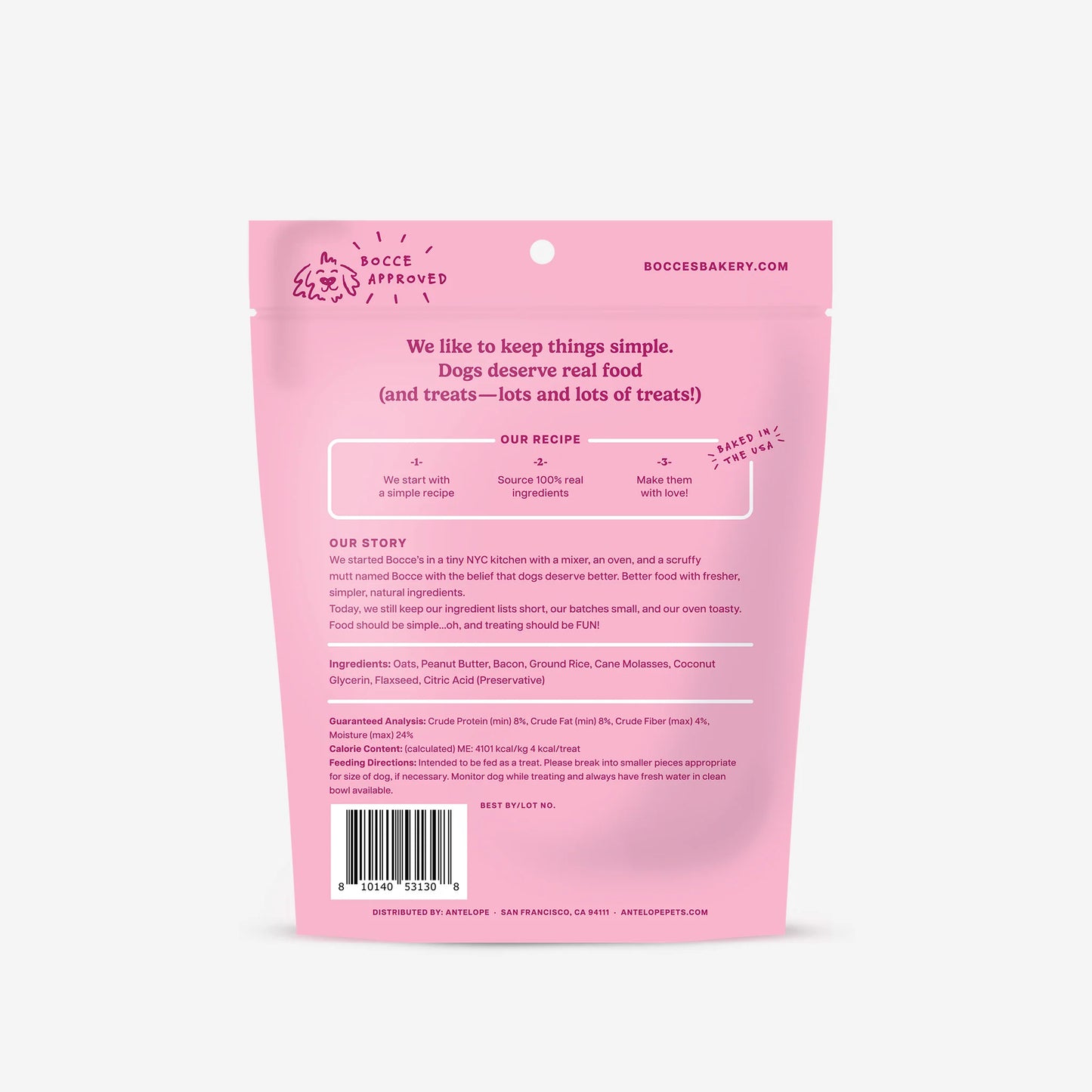 Bocce's Bakery Pup Me Up Training Bites Dog Treats 6oz