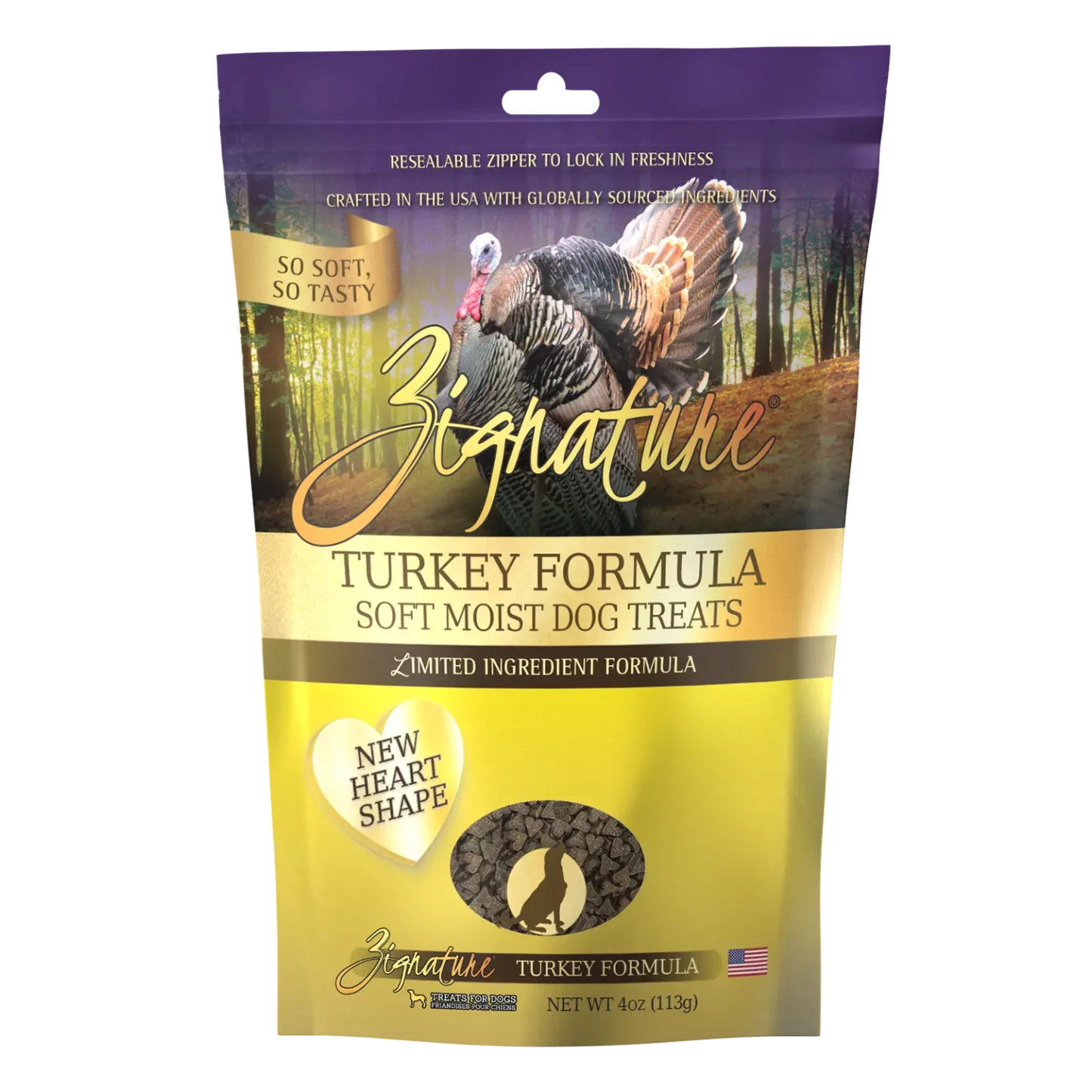 ZIGNATURE TURKEY FORMULA SOFT MOIST TREATS FOR DOGS