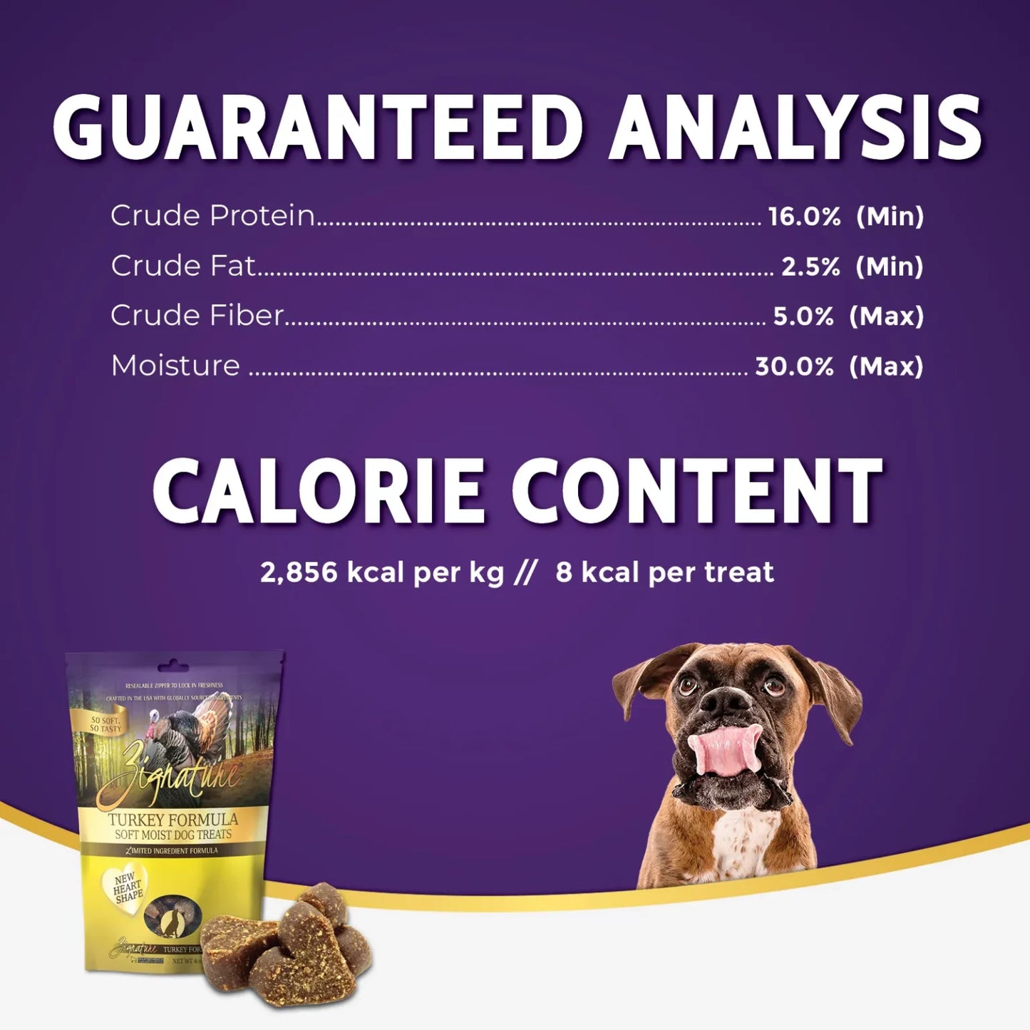 ZIGNATURE TURKEY FORMULA SOFT MOIST TREATS FOR DOGS