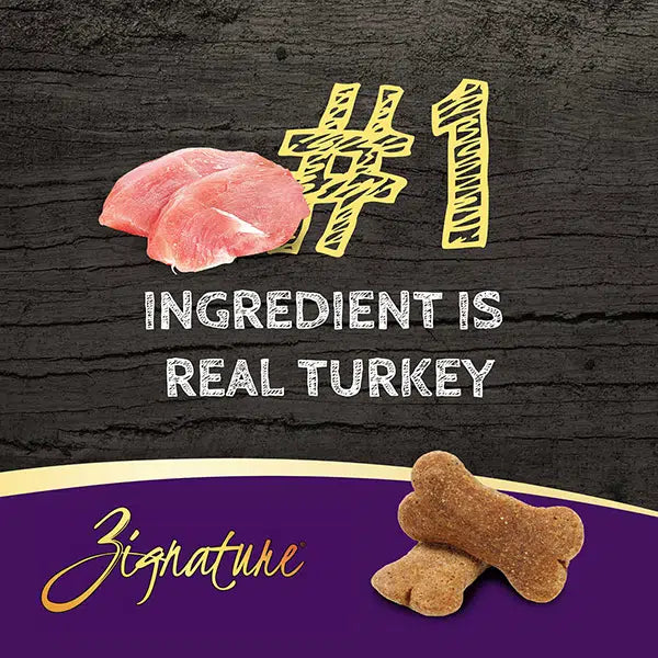 ZIGNATURE ZIGGY BARS TURKEY FORMULA BISCUIT TREATS FOR DOGS