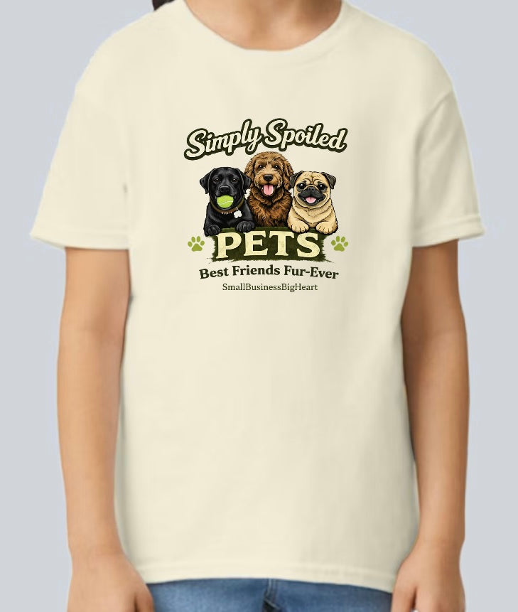 Youth Simply Spoiled Pets Best Friends Fur-Ever T-Shirt