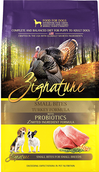 ZIGNATURE TURKEY FORMULA DOG FOOD (SMALL BITES)