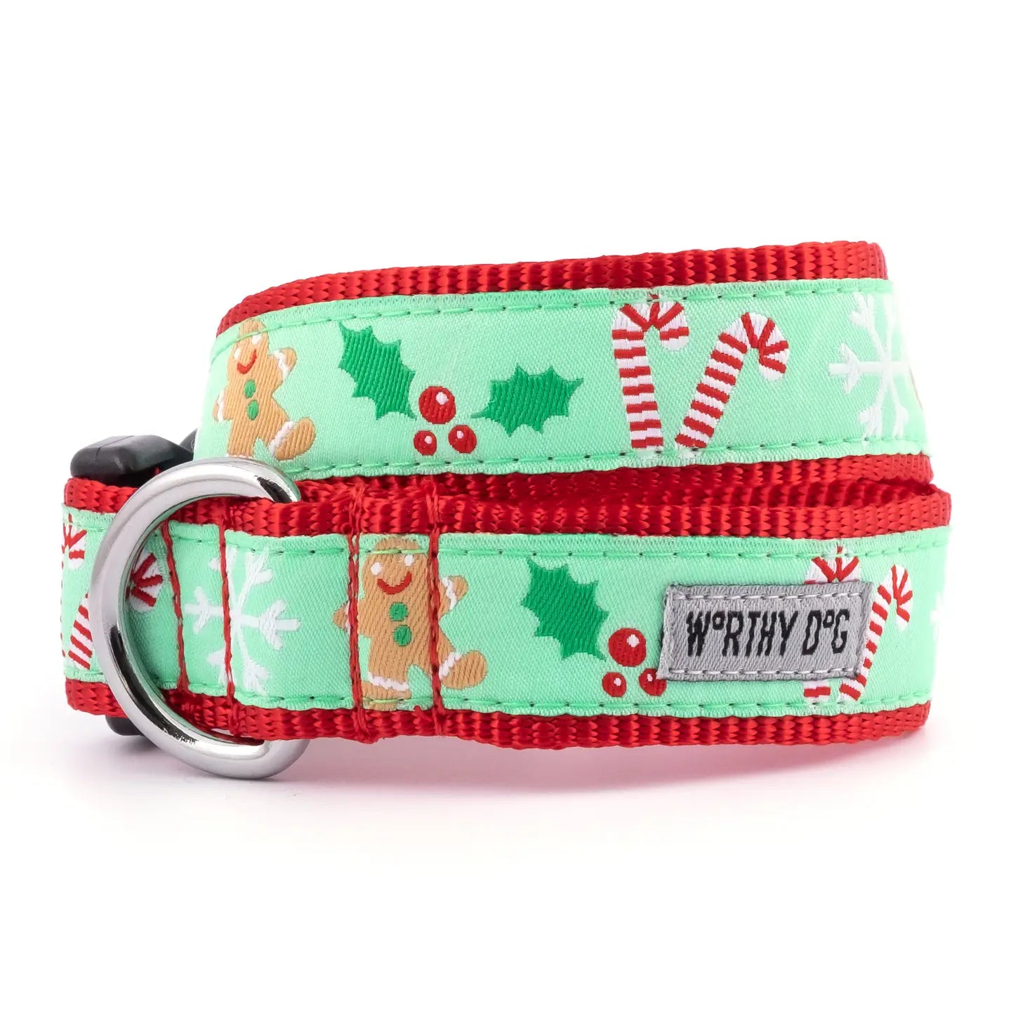 "Gingerbread " Dog Collar by The Worthy Dog