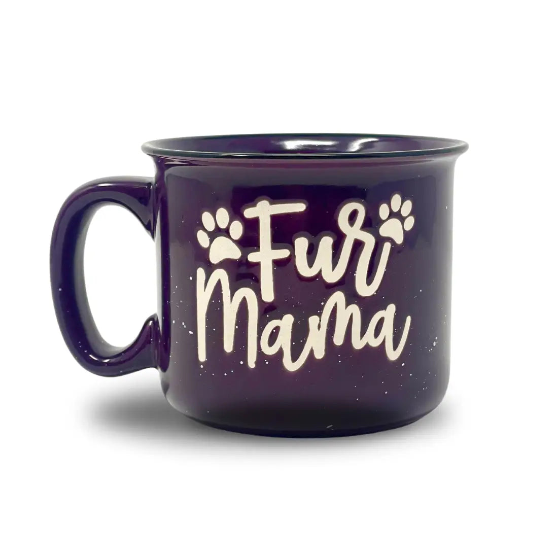 Fur Mama Ceramic Camper Mug 15oz Plum