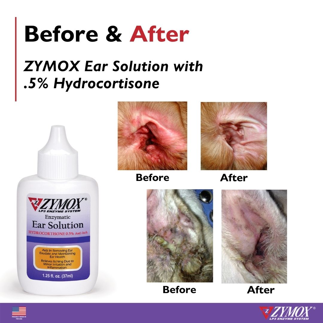 ZYMOX Enzymatic Ear Solution with 0.5% Hydrocortisone,
