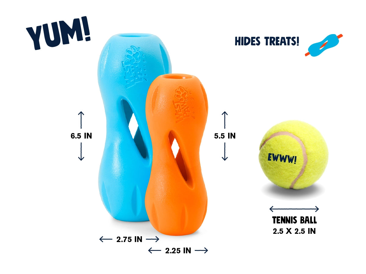 Qwizl® Dog Puzzle Treat-Dispensing Enrichment Toy (Ruby Red)