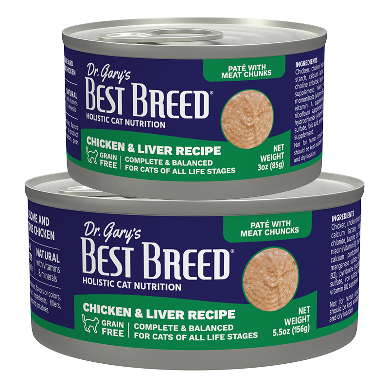 Best Breed Chicken & Liver Recipe Grain Free Wet Cat Food 3oz