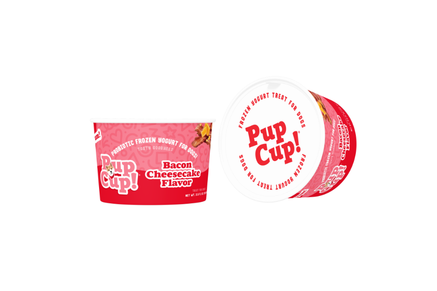 PUPCUP DOG FROZEN BACON CHEESECAKE YOGURT 3.5OZ
