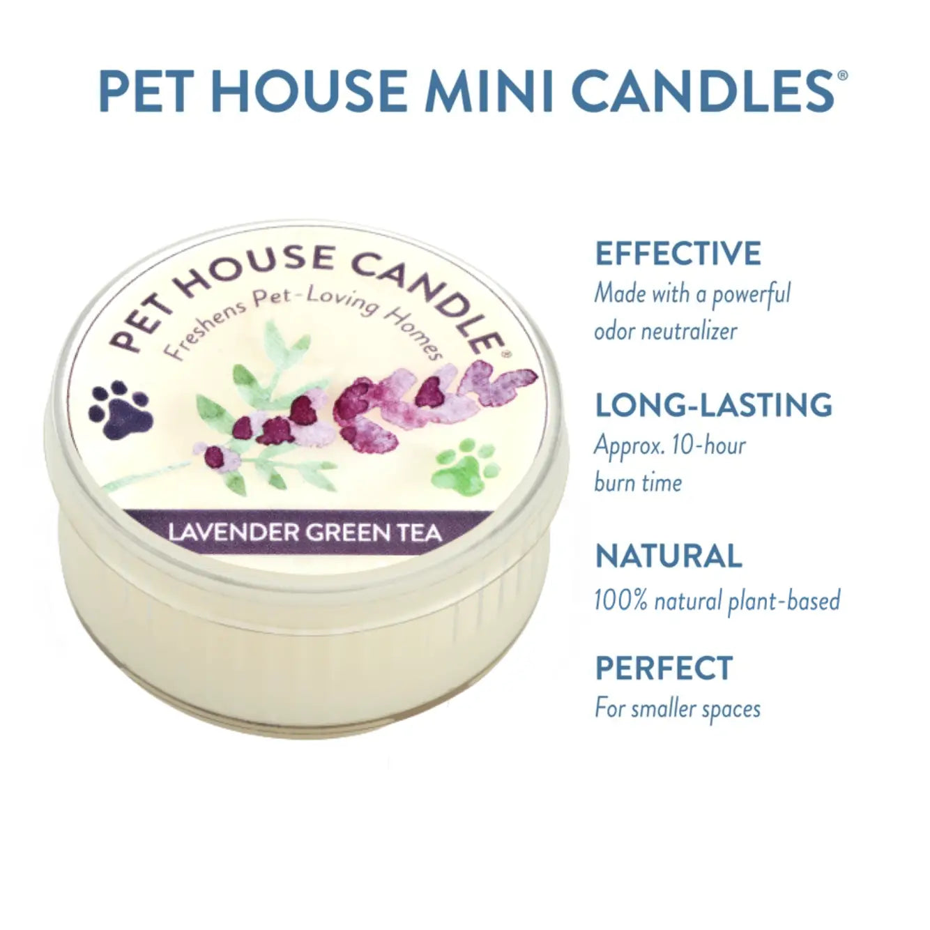 Lavender Green Tea - Pet House Mini 1.5oz candle