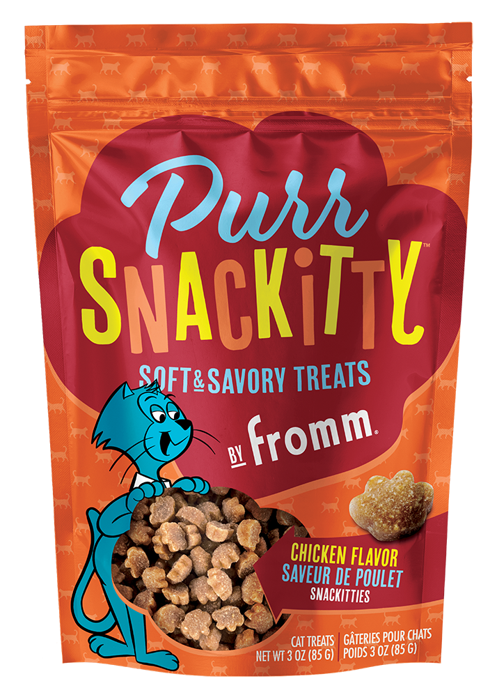 PURR SNACKITTY SOFT & SAVORY CAT TREATS by FROMM Chicken Flavor 3 oz
