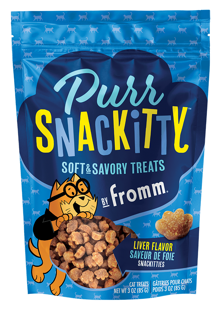 PURR SNACKITTY SOFT & SAVORY CAT TREATS by FROMM Liver Flavor 3 oz