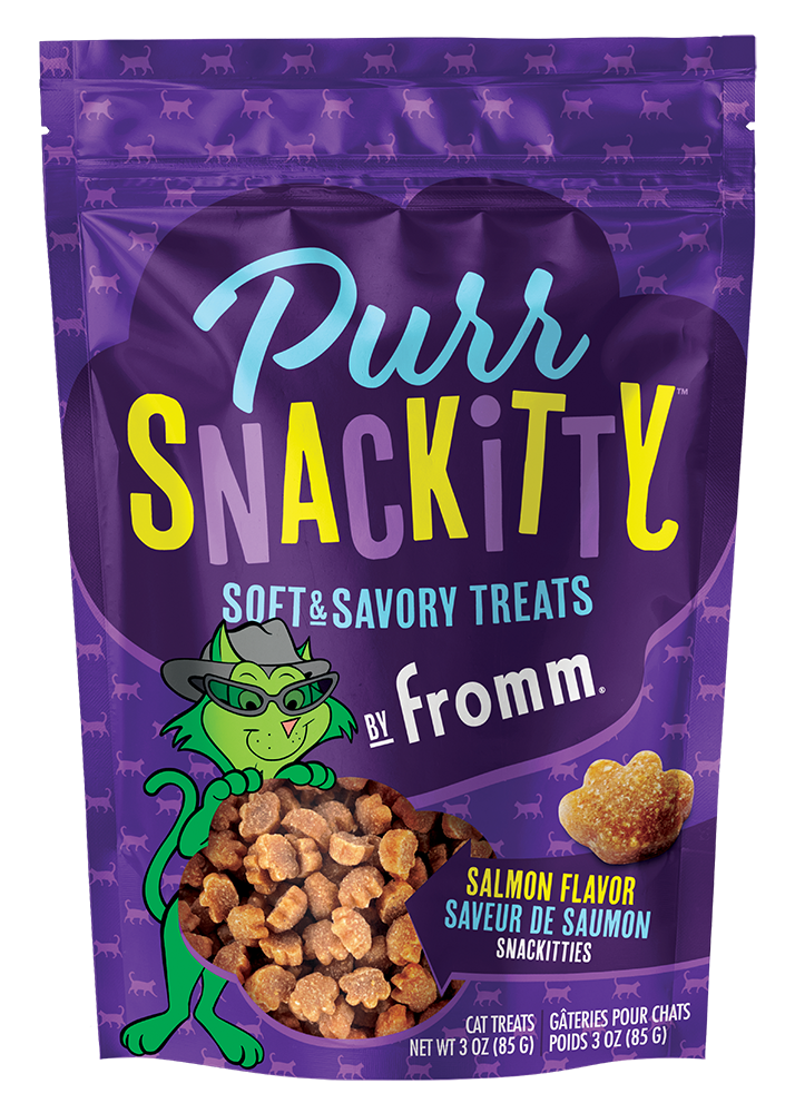 PURR SNACKITTY SOFT & SAVORY CAT TREATS by FROMM Salmon Flavor 3 oz