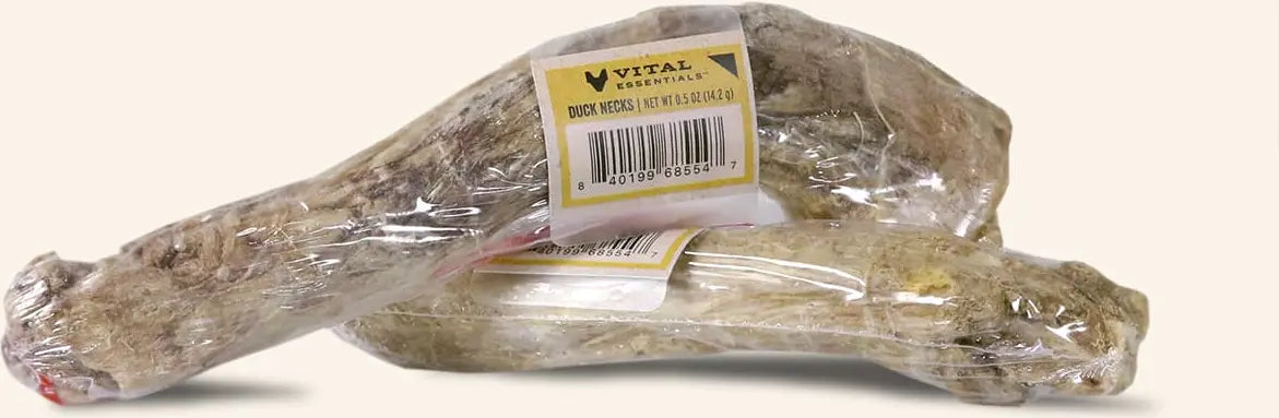 FREEZE-DRIED RAW BAR DUCK NECKS (Vital Essentials) each individually wrapped