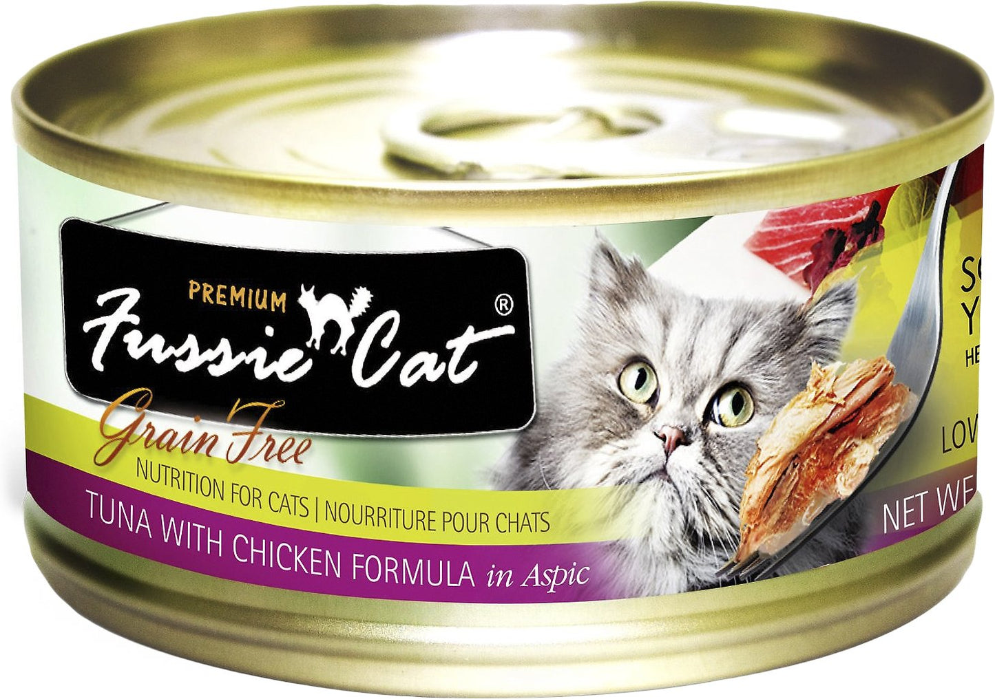 Fussie Cat Tuna With Chicken Formula in Aspic 2.82oz