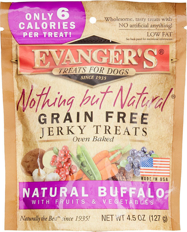 Grain Free Buffalo With Fruits & Veggies Dog Treats 4.5oz