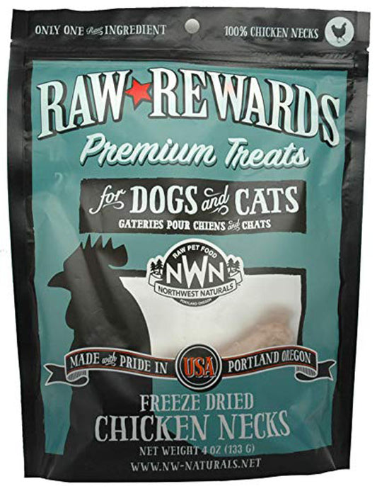 NORTHWEST DOG & CAT FREEZE DRIED CHICKEN NECK TREAT 4oz