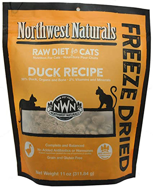 NORTHWEST FREEZE DRIED NIBBLES 11 OZ CAT DUCK