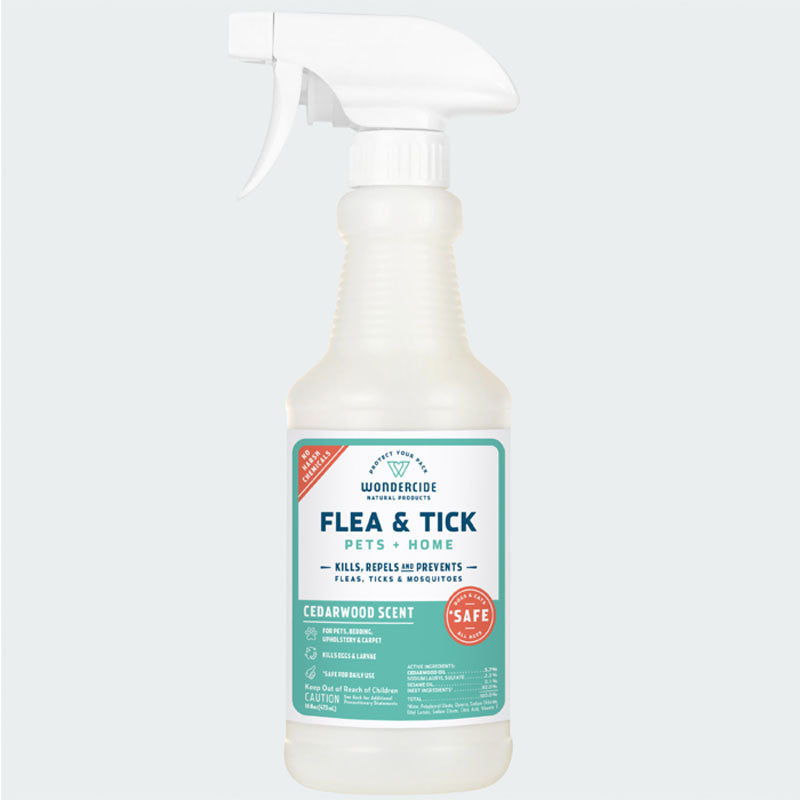 Flea & Tick Spray for Pets + Home with Natural Essential Oils 16oz